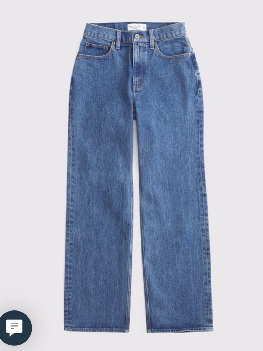 Abercrombie & Fitch Medium Blue Straight Leg Jeans